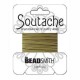 Beadsmith polyester soutache Schnur 3mm - Beige